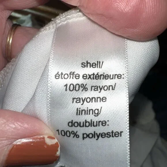 Maurices Women Dress XL White Floral Boho Sleeveless Dress Lined - Picture 4 of 4